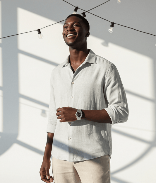 Mayfair Linen Shirt – Tailored Elegance, British Soul – by Luzvane | Luzvane Official