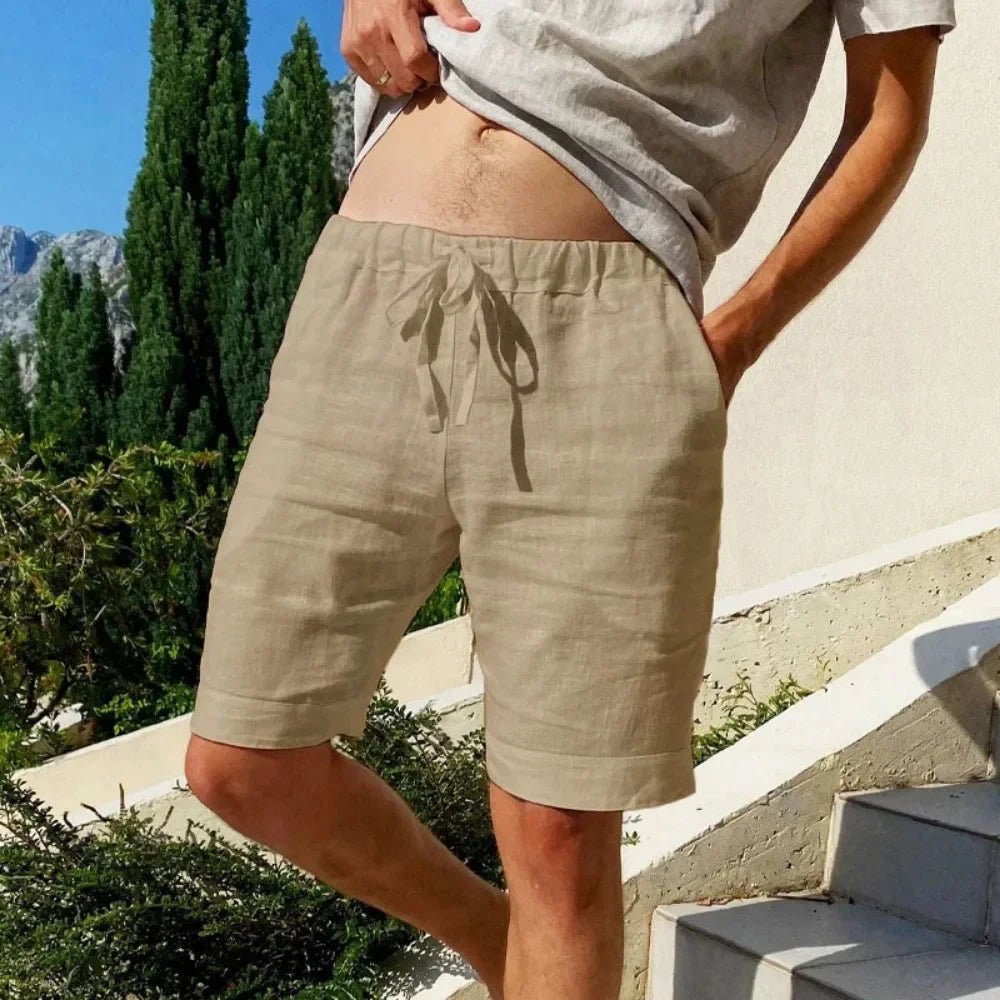 Capri Linen Shorts – Coastal Sophistication, Effortless Cool – by Luzvane | Luzvane Official