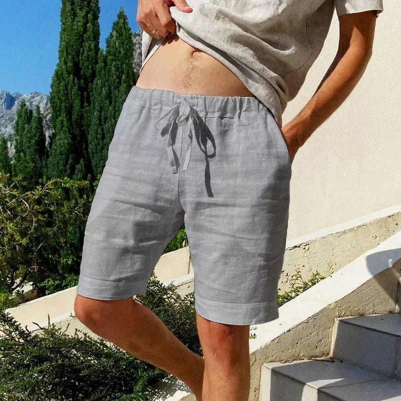 Capri Linen Shorts – Coastal Sophistication, Effortless Cool – by Luzvane | Luzvane Official