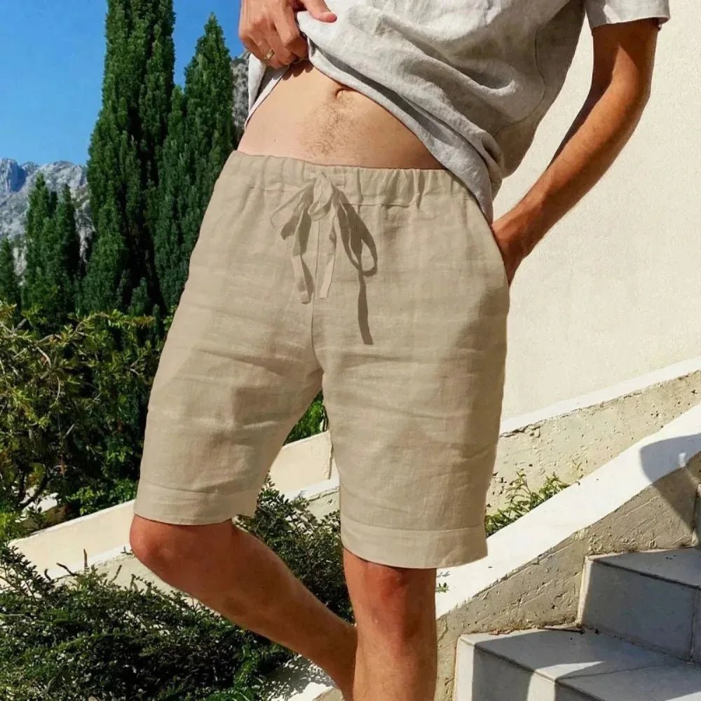 Capri Linen Shorts – Coastal Sophistication, Effortless Cool – by Luzvane | Luzvane Official