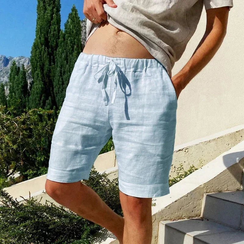 Capri Linen Shorts – Coastal Sophistication, Effortless Cool – by Luzvane | Luzvane Official