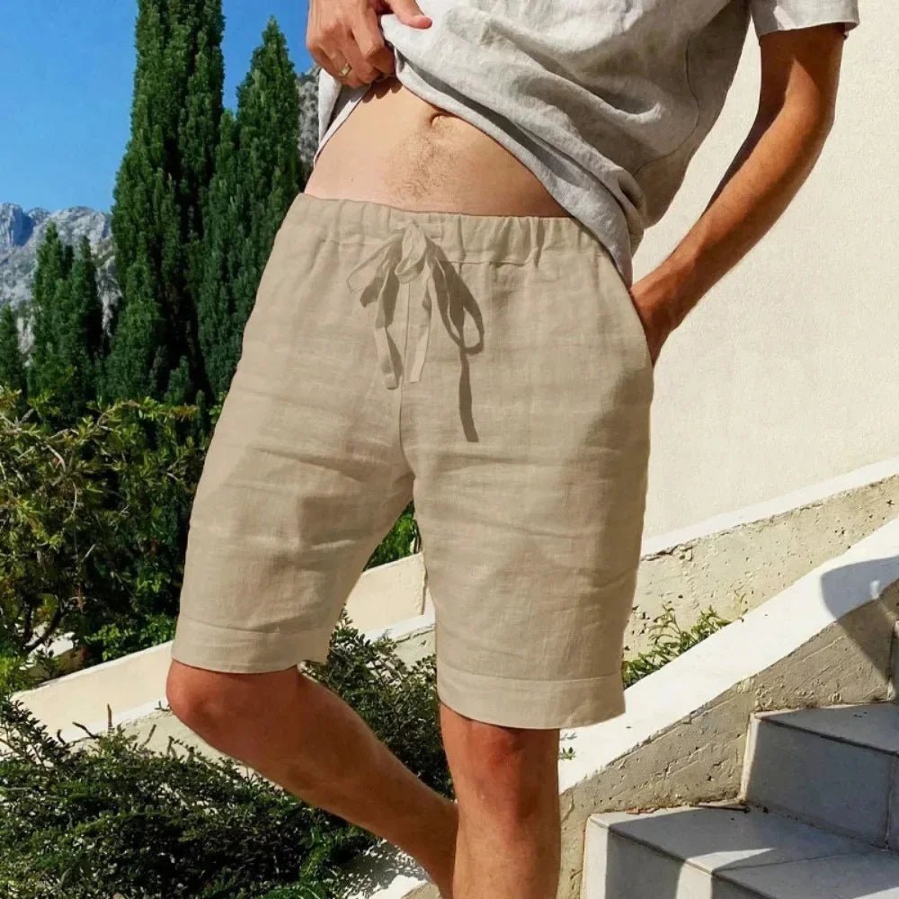 Capri Linen Shorts – Coastal Sophistication, Effortless Cool – by Luzvane | Luzvane Official