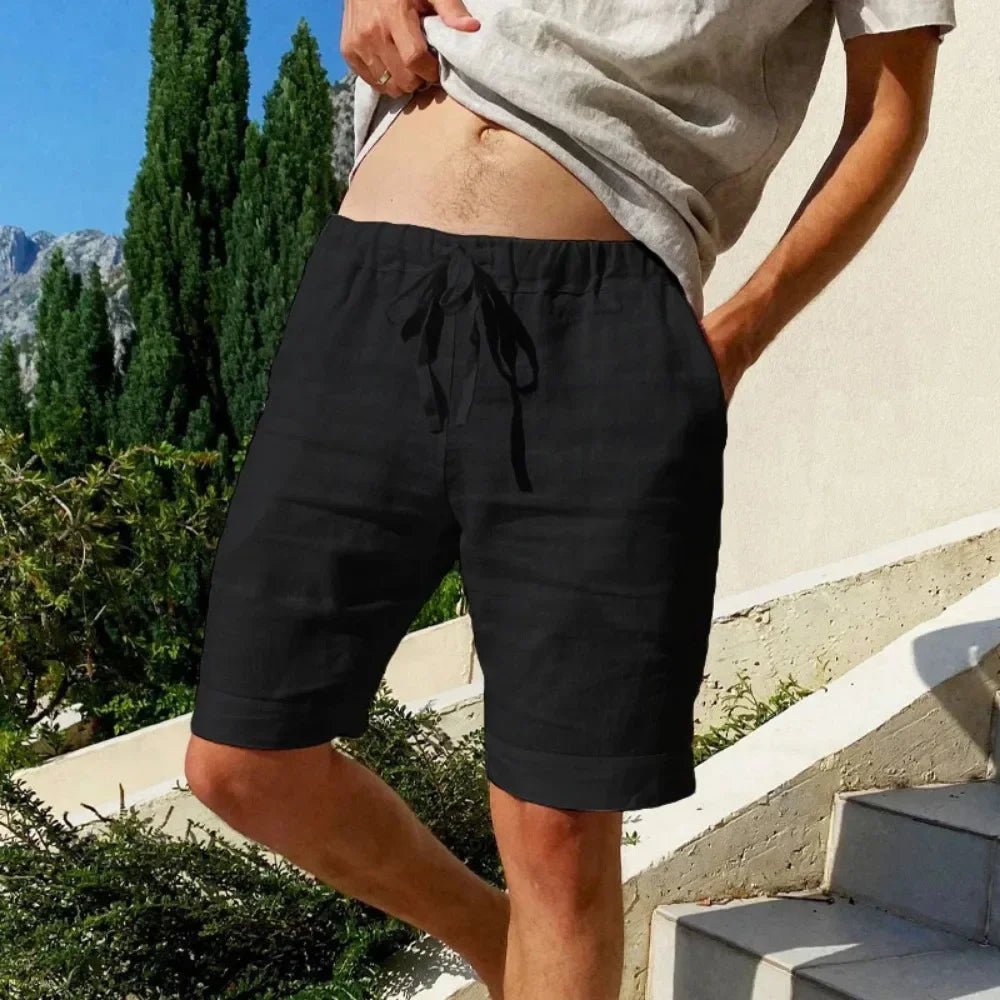 Capri Linen Shorts – Coastal Sophistication, Effortless Cool – by Luzvane | Luzvane Official